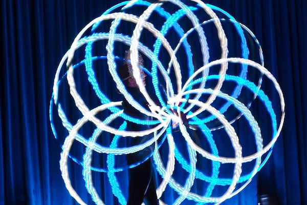 Hula-Hoop-LED-Show aus Berlin